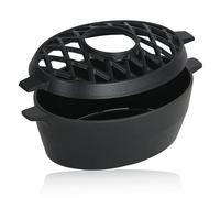 BBQ-Toro Humidificador de Hierro Fundido Esmaltado | 2,7 L | Color Negro | Humidificador de Aire | Difursor de Ambiente Resistente a la Oxidación | Quemador de Aromaterapia Chimenea