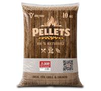 BBQ-Toro Pellets 100% Madera de Cerezo Cherry I 10 Kg I Fumador I Barbacoa I Ahumador I Smoker I Horno de Pizza I Sistemas de Calefacción