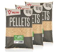BBQ-Toro Pellets de Manzano para Barbacoa | 30 kg | 100% Madera para Ahumador, Horno de Pizza y Sistemas de Calefacción