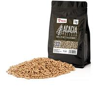BBQ-Toro Pellets para Barbacoa de 100% Madera de Acacia | 1 kg | Pellets para Barbacoa, Ahumador, Horno de Pizza de Pellets y Sistemas de Calefacción | Pellets de Madera