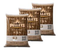 BBQ-Toro Pellets para Barbacoa de 100% Madera de Roble | 30 kg | Pellets de Roble para Barbacoa, Ahumador, Horno de Pizza de Pellets y Sistemas de Calefacción | Pellets de Madera