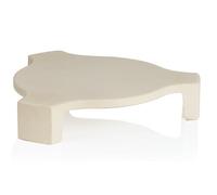 BBQ-Toro Piedra deflectora de 24 cm de diámetro - 34 cm de diámetro, piedra para pizza apta para parrilla de cerámica Kamado de 39 cm de diámetro | piedra deflector para baja temperatura, piedra para