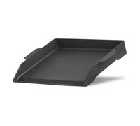 BBQ-Toro Plancha de hierro fundido esmaltado, 47 x 36 cm, plancha para barbacoa, rectangular, universal y maciza, para carbón vegetal y gas, accesorio para barbacoa, sartén, bandeja para barbacoa