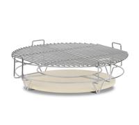 BBQ-Toro Sistema de cocción flexible para parrilla Kamado, diámetro de 52 cm, accesorio de parrilla de acero inoxidable de 3 niveles con parrilla y piedra para pizza, accesorios Kamado, accesorios
