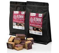 BBQ-TORO Trozos de Madera de Barriles de Roble Redwine Chunks | 1 kg | para Ahumar | Bloques de Ahumado para Barbacoa de Gas, Eléctrica o de Carbón | Fumadores | Ahumador