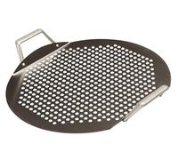 BBQNovation Grill Topper - Plancha de acero inoxidable - Accesorios perforados para barbacoa compatible con parrilla esférica, Kamado, Weber, huevo verde grande - Ideal para ingredientes más pequeños