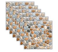 BBTISG 12 Paneles de Pared 3D para Despegar y Pegar, 20 x 20cm Paneles de pared con Efecto de Ladrillo 3D Paneles de pared de PVC Paneles de pared Autoadhesivos Impermeables (A)