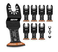 BBYPP 7 piezas Hoja de Sierra Oscilante de Dientes Japoneses, Borde de Arco Dientes, Corte Limpio Cuchillas Oscilante para Madera, Plástico