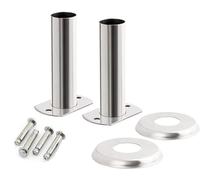 BC-ELEC Soporte para escalera de piscina de acero inoxidable, diámetro de 40 mm, pies para escalera de piscina de acero inoxidable, PLS-1