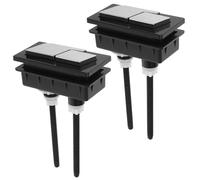 BCOATH 2 Piezas Botón Pulsador de Descarga para Tanque de Inodoro, Doble