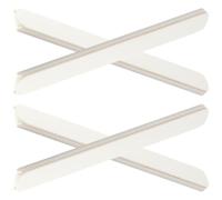 BCOATH 4 Guías Deslizantes de Color Blanco para Cajones de Armarios y Tocadores, Correderas Resistentes al Óxido Deslizamiento Suave, Material Hips Ligero