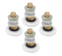 BCOATH 4 Ruedas Mampara Ducha 19mm de Acero Inoxidable para Puerta de Cristal del Baño Diseño Elegante y Fácil Instalación, Repuesto para Mampara de Ducha Corrediza
