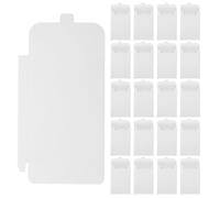 BCOATH Caja de Almacenamiento de Documentos y Sobres de Papel Kraft Blanco 50 Piezas, Versátil Máxima Protección para Organización Hogar y Regalos