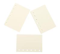 BCOATH Recambio de Papel A7 para Cuaderno - 3 Libretas de Papel, Hojas en Vacío y Punteadas, Perforadas, para Journaling y Organización