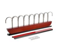 BCOATH Soporte para Tazas Debajo del Estante 16 Ganchos Metálicos de Madera | Diseño Deslizante Fácil de Instalar, Carga Pesada y Soporte Estable para Cocina y Armario