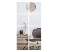 BD ART Juego de 8 Espejos Adhesivos, 30 x 30 cm - Espejos de Pared Decorativos para Pegar - Espejos Adhesivos para la Pared, Cuerpo Entero - Azulejos de Espejo autoadhesivos