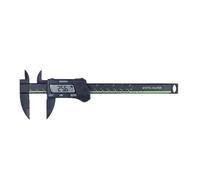 BDAYEK Pies de Rey Calibrador Digital de precisión, Pantalla LCD Grande, calibrador Vernier electrónico plástico, Herramienta medición 6 Pulgadas, 0-150mm(Black)