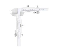 BDAYEK Pies de Rey Espesor del Diente Pantalla Digital Calibrador electrónico Especificación a Vernier Precisión 0,02 mm(White)