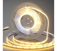 BDFFLY COB LED Strip Light Warm White 320LEDs, 2m 3000K IP20 12V LED Tape Lights,for Under Cabinet Bedroom Kitchen TV Mirror DIY Lighting