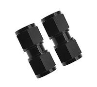 Be In Your Mind 2 conectores de unión an-6, acoplador de rosca an-6 de aluminio anodizado (hembra a hembra) adaptador de manguera de combustible
