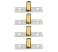 Be In Your Mind 4 guías de puerta corredera de 8 mm de acero inoxidable para puertas de madera, puertas móviles, puertas de granero de vidrio, puertas correderas de 8 x 14 mm