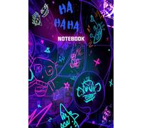 BE JINXED Graffiti Neon Arcane Doodle Theme Comic Style Notebook: Street Art Style Notebook For Teens (6 x 9 inches) Blank Lined Notebook Journal- 120 Pages
