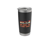Be Kind To Every Kind Vegan Retro Animales Vintage Sunset Sun Vaso térmico de acero inoxidable de doble pared