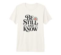 Be Still and Know Verso de la Biblia Cristiano Camiseta Premium