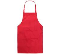 BE-TOOL Delantal de chefs Chefs, unisex, duradero, cómodo, con bolsillo frontal, lavable, para cocinar, hornear, cocina, restaurante, manualidades, rosso, 70CMx60CM