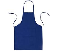 BE-TOOL Delantal de chefs, unisex, duradero, cómodo, con bolsillo frontal, lavable, para cocinar, hornear, cocina, restaurante, manualidades, azul real, 70CMx60CM