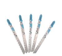 BE-TOOL - Juego de 5 hojas de sierra de calar con vástago en T T127D, surtido universal para cortar metal, madera, PVC y más, compatible con Bosch, Dewalt, Hitachi, Makita, Festool, etc