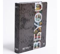 BE YOU Matter Stone Medium, Agenda escolar 2024-2025, agenda de 12 meses con fecha, formato estándar 13,5 x 18,2 cm, agenda con adhesivo y marcador, color gris, gris, Large 13,5x18,2, Piedra