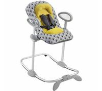 BÉABA Hamaca Bébé Up & Down I, Ajustable con una Simple Presión, 4 Alturas, 3 Inclinaciones, para Bebés y Niños, Reductor de Bebé, Ultracómoda, Balancín, Yellow Palm Tree