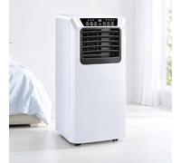 Beachtiful Aire Acondicionado Portátil con Mando a Distancia | 9000 BTU, Bajo Consumo, Panel Táctil, Pantalla LED, 3 Modos, Temporizador hasta 24h, 2 Velocidades, Ruedas, Cobertura 20 m²