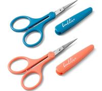 Beaditive detalle de alta precisión tijeras set (2-pc) sharp, bellas consejos | corte de papel, el scrapbooking, costura, hacer a mano | acero inoxidable | cubierta protectora (Mid Century)
