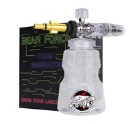 BEAR FORCE Cañón de espuma de aluminio para lavado a presión, lanza de espuma para lavado de coche, boquilla ajustable para AR, Michelin, Mac Allister, Cecotec, Black & Decker, Bosch AQT