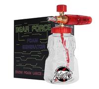 BEAR FORCE Generador de Espuma de latón para Lavadora a presión, Lanza de Espuma de Nieve con Conector rápido de 1/4 Pulgadas y Boquilla de 1,25 mm y 1,10 mm para Lavadora a presión Portland Husky