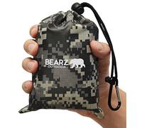 BEARZ Outdoor Manta de pícnic compacta, Manta de Playa, Impermeable para excursiones, Lona de Lluvia Ligera, Equipo de Festivales de música, Esterilla para Senderismo, Deportes y Playa (Camuflaje)