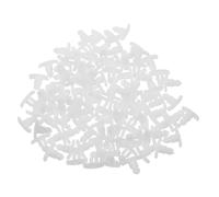 Beatifufu 100 Piezas Clips de Fijación para Coche con Función de Sellado y Máxima Protección, Plástico Blanco Resistente para Capó y Aislamiento del Motor, Diseño Elegante Oem