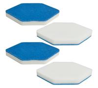 Beaufan Pack de 4 recambios para fregona de baño y bañera compatible con Vileda Bath Magic - Esponja multisuperficie