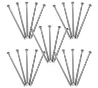 Beaupretty 25 Piezas Clavos de Acero Inoxidable para Suelos, Tornillo de Piso, Plata, para Malla Antihierbas y Bordes de Jardín, Uso Exterior y Instalaciones en Suelo