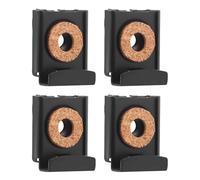 Beaupretty 4 Piezas Clips Metálicos para Colgar Espejos Juego de Clips para Colgar Espejos de Hierro Negro Resorte Ajustable 31-36mm de Vidrio de 4-6mm Montaje en Pared en Baño