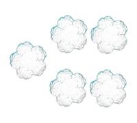 Beaupretty 5 Piezas Vaso De Cristal Bol Organizador Equipo Líquido Iv Gel Clavo Hundir Juego De Uñas Mate Cebador Pararse Condujo Inicio Pegatinas Verter Polaco Pincel Sky-blue Vidrio