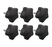 Beaupretty 6 Pernos Perilla de Flor de Ciruelo M8 de Plástico y Metal Diseño Ergonómico Antideslizante para Equipos Mecánicos