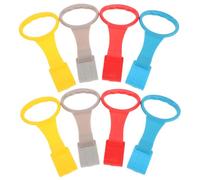 Beaupretty 8piezas Parque Infantil para Bebés Anillos para Bebés Accesorios para Cuna de Anillos de Tracción Colores Amarillo Azul Gris Rojo Herramienta para Ayudar Levantarse Cuna o Cama