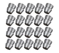 Beaupretty Cuña de Hierro Redonda para Martillo, 20 Piezas, Plata | Mango Cónico de 8mm, Instalación Fácil, para Reparaciones Domésticas y Proyectos de Carpintería