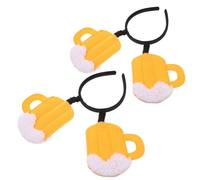 Beaupretty Diadema de Cerveza Creativa para Fiesta Forma de Jarra, Tela Ligera y Cómoda, Pack de 2 Unidades, Accesorios Ideales para Bar y Celebraciones