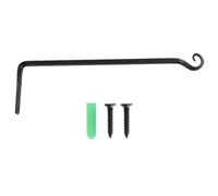 Beaupretty Gancho de Hierro para Macetas Colgantes de 10 Pulgadas Negro | 1 Juego, para Hogar y Jardín, Soporte para Cesta Colgante de Plantas, Uso en Ornament y Chimes