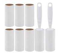 Beaupretty Rodillo Quitapelusas para Mascotas con Mango de Color Claro Antideslizante, Juego de 2 Recambios de 40 Hojas 6 Rollos de 10 Cm para Eliminar Pelo de Perro, Gato, Ropa, Muebles