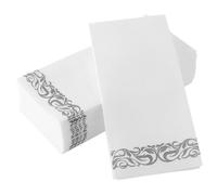 Beaupretty Servilletas de Papel Desechables para Mesa de Fiesta Diseño Grueso y Elegante, 25 Piezas de Pulpa de Madera para Cenas y Entretenimiento Diario